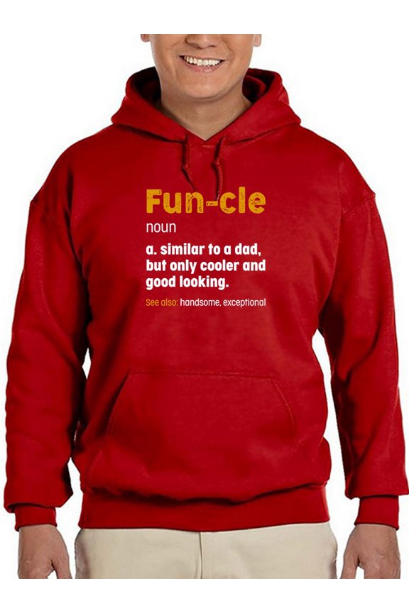 Fun-Cle, Cooler Than A Dad Hoodie Men -GoatDeals Designs, Male Large