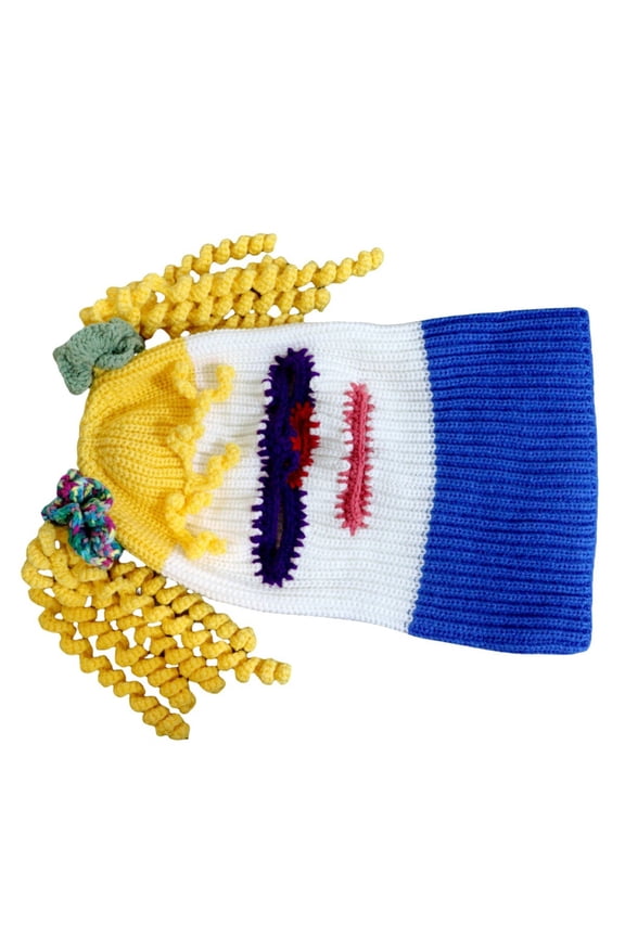 Fun Clown Balaclava Hat Novelty Face Mask Caps Pullover Hat for Skiing Hiking