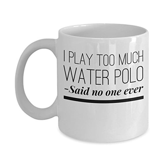 Water Polo 11 oz Coffee Mug - Fun Sports Gift White Ceramic