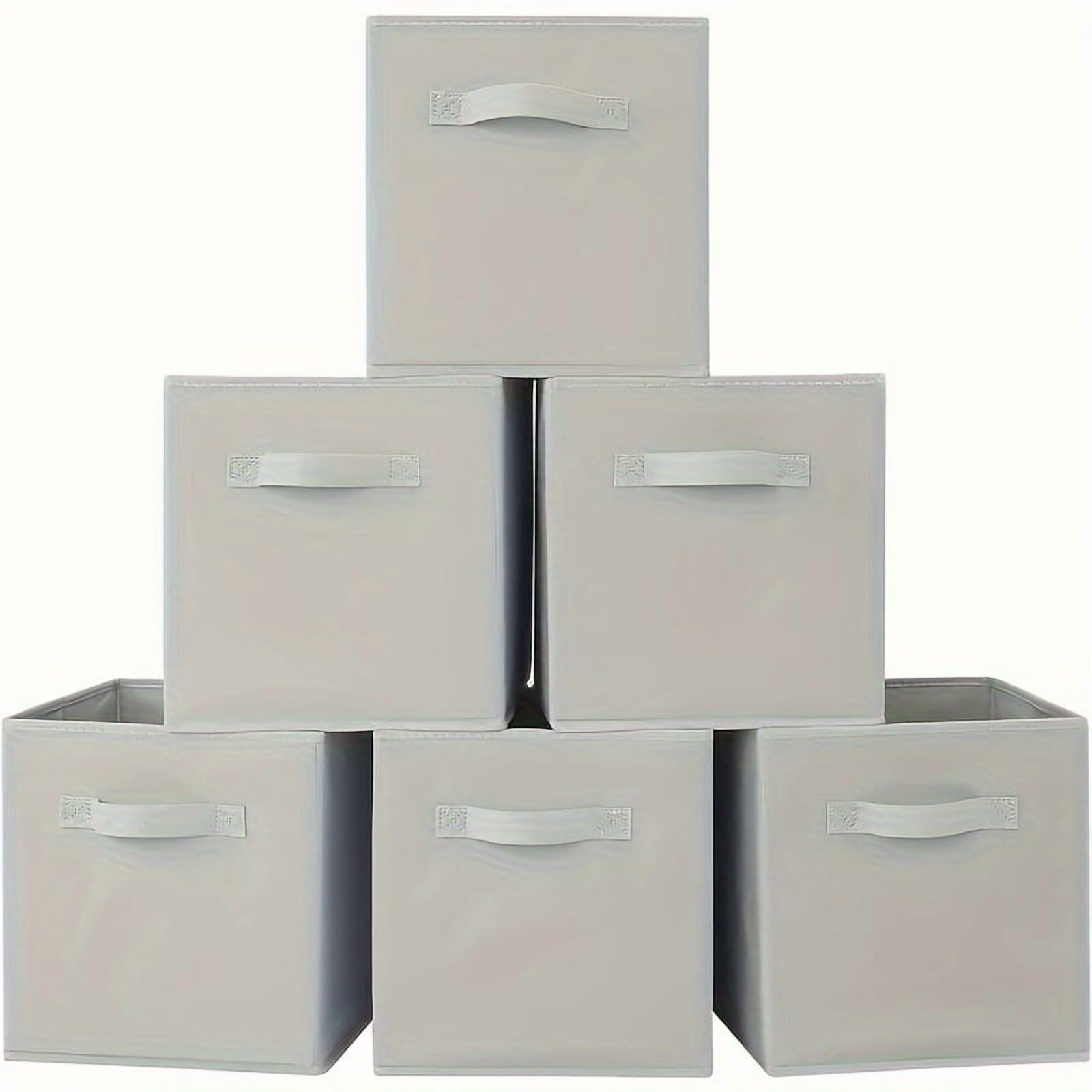 Fun Colorful Durable Storage Cubes with Handles, Foldable Cube Baskets ...