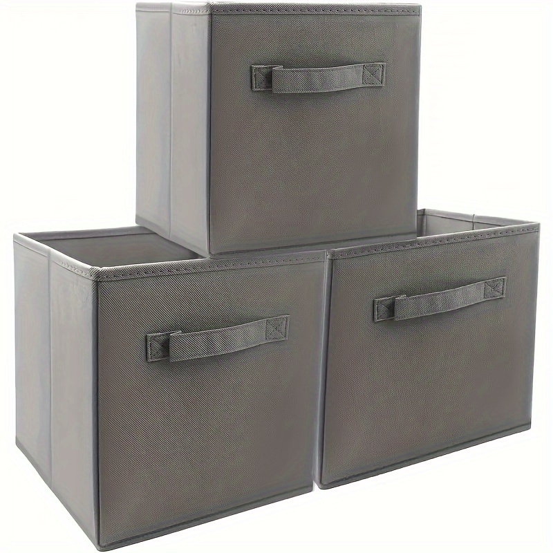 Fun Colorful Durable Storage Cubes with Handles, Foldable Cube Baskets ...