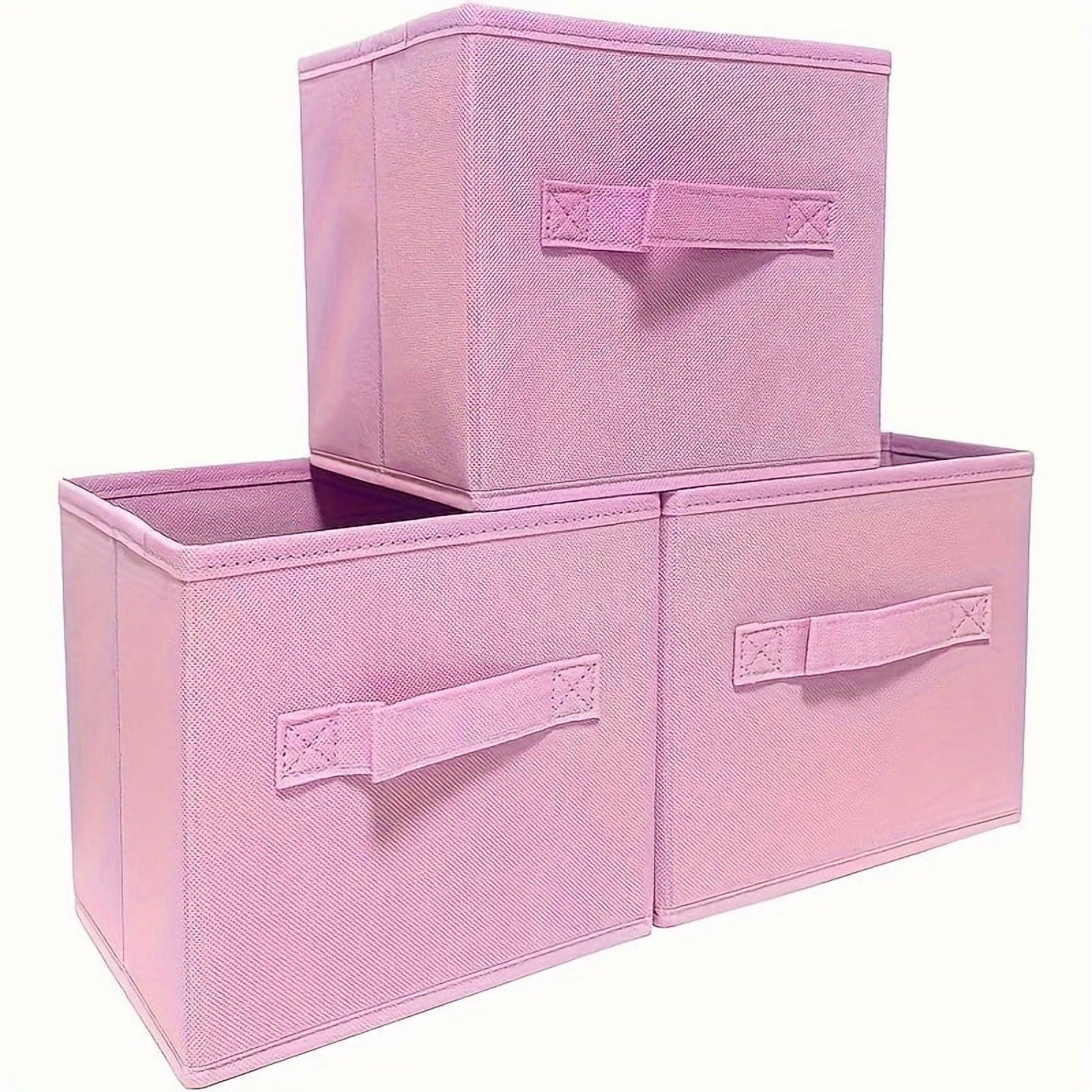 Fun Colorful Durable Storage Cubes with Handles, Foldable Cube Baskets ...
