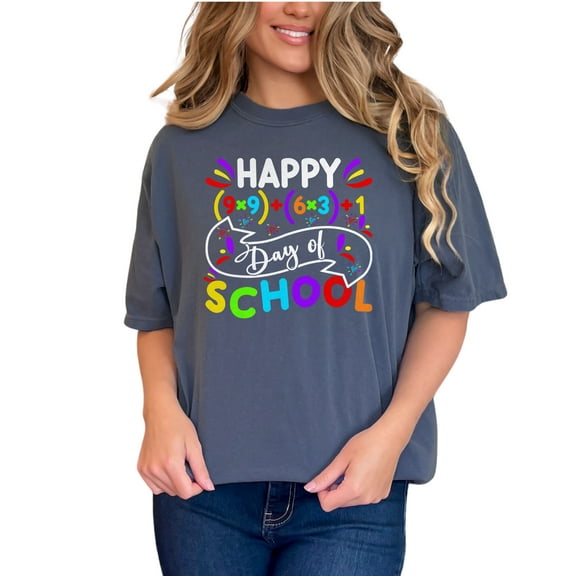 Fun Colorful Math and School Design, Denim Comfort Colors T-Shirt, 3XL