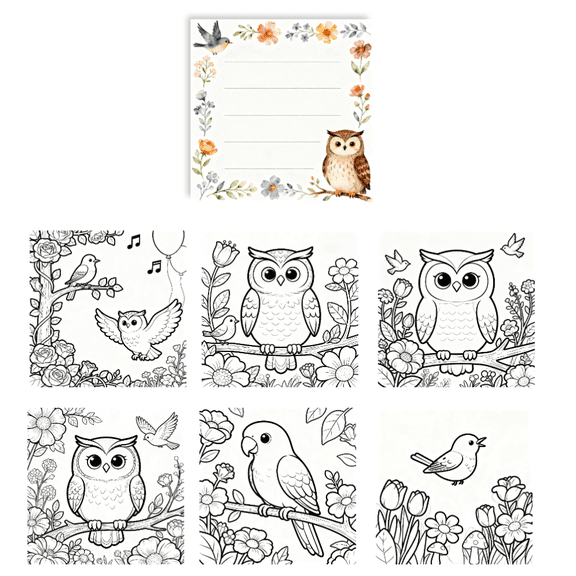 Fun Coloring & Writing Sticky Notes - 100 Pcs Double-Sided, Random Patterns    Memo Pads for Adults