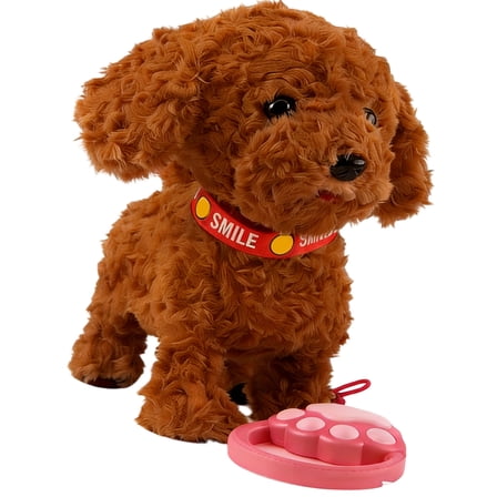 Fun Companion Electric Plush Toy Dog for Kids That Walks Barks and Talks Ideal for Imaginative Play Activities