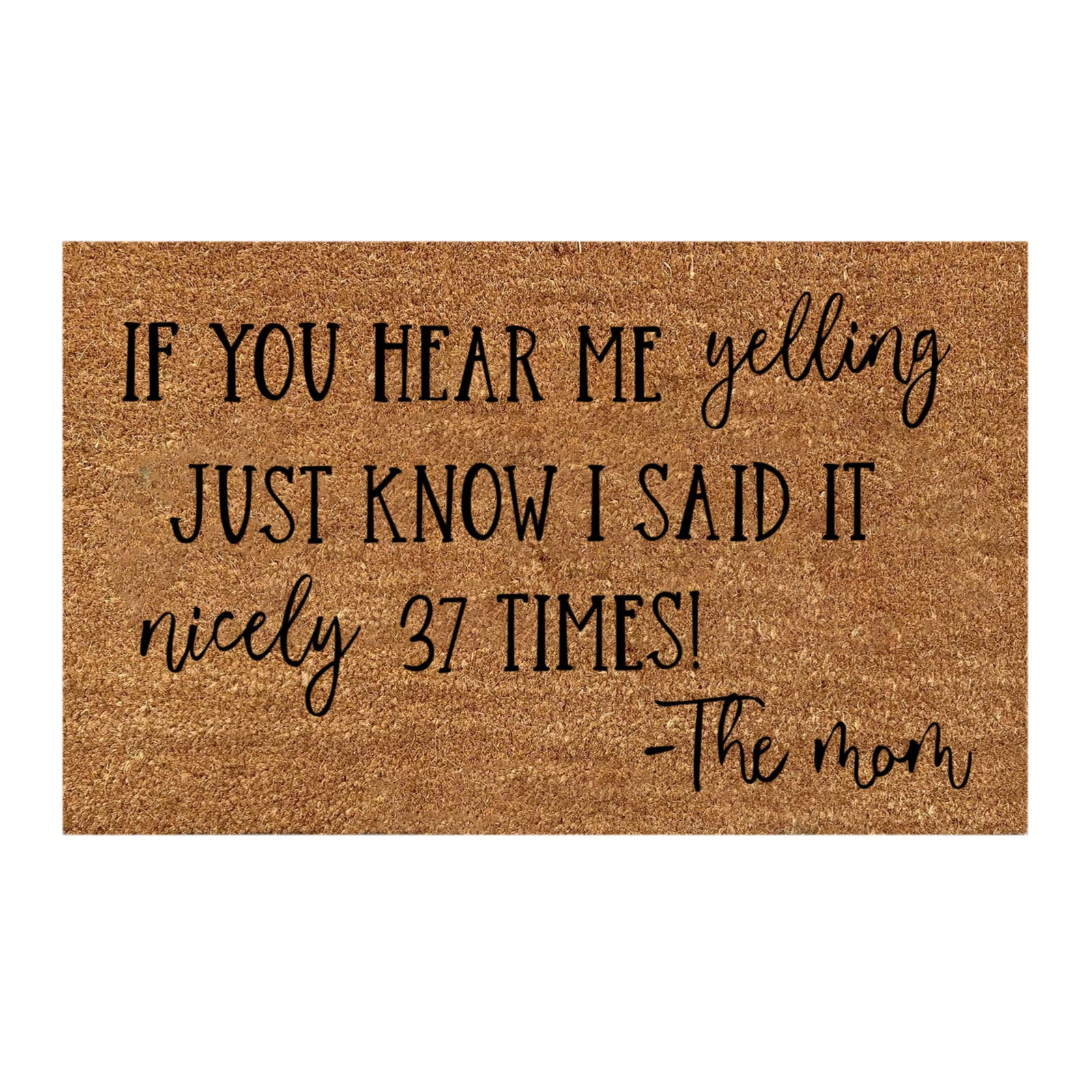 Fun Copywriting Mats Polyester Door Mats Holiday Home Decor Mats Thin