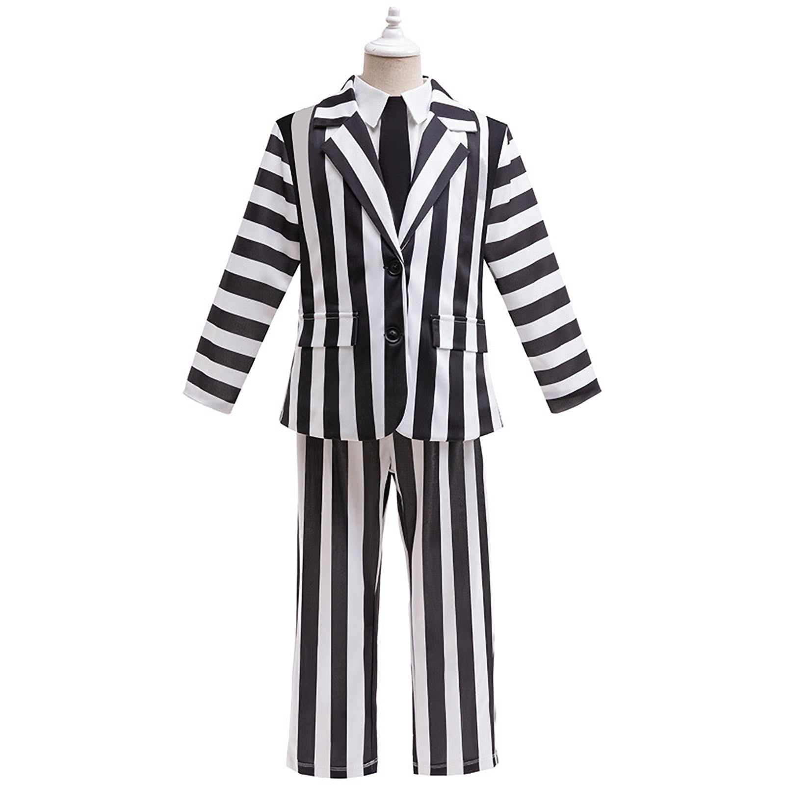 Beetlejuice Costume Boys Striped Suit Beetlejuice Costume Boys Striped Suit