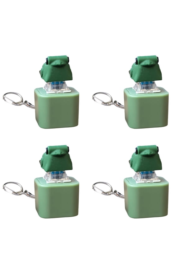 â Rechargeable Croaking Fidget Toy, Sound Keychain for Stress Relief, Fun Keyboard Fidget Clicker for & Adults (4PCS)
