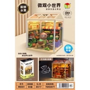 Fun DIY Miniature 3D Assembly Model with Simulated Lighting for Bedroom and Study, World-themed Childrens Toy for Role Play