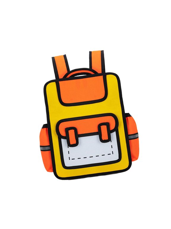 Fun Daypack with Paper Designs School Bag Casual Book Bags Backpack for School Trips and Daily Adventures