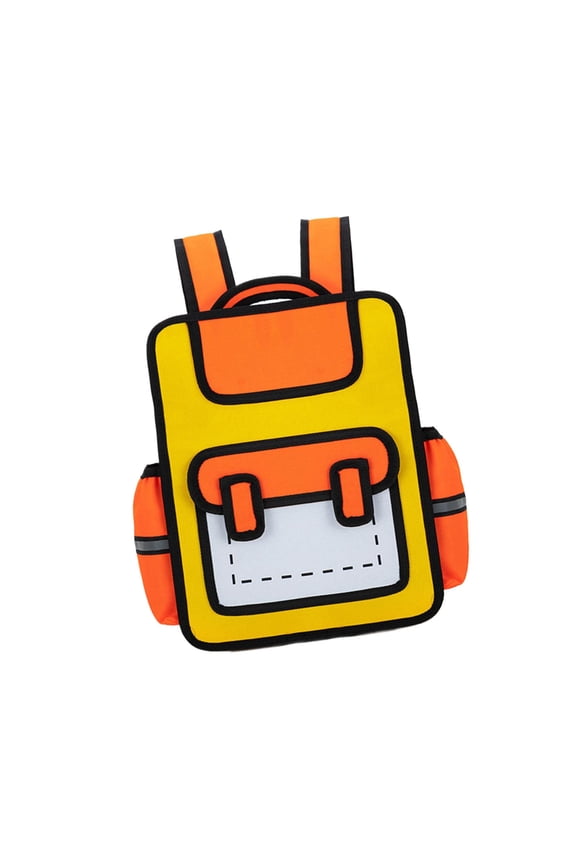 Fun Daypack with Paper Designs School Bag Casual Book Bags Backpack for School Trips and Daily Adventures