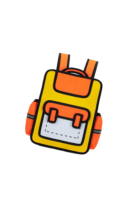 Fun Daypack with Paper Designs School Bag Casual Book Bags Backpack for School Trips and Daily Adventures