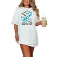 thumbnail image 1 of Fun Dental Care Words Graphic, White Comfort Colors T-Shirt, Medium, 1 of 3