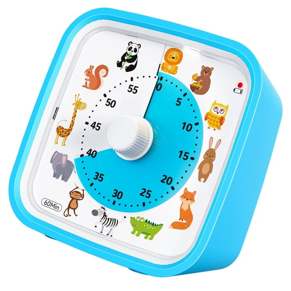 Fun Design Study Timer Quiet Operations With Nightlight 60 Minutes ...