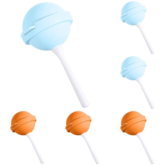 Fun Dessert Ice Mold 12PCS Reusable Lollipop Shaped Silicone Popsicle Maker for Summer Frozen Treats