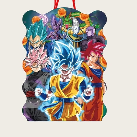? Fun Dragon Ball Anime Pull String Piñata Toy for Kids | Candy-Filled Birthday Party Game - No Bats, Just Pull! Safe & Easy Pinata Opening
