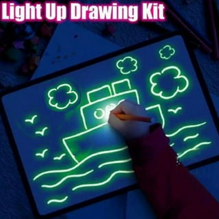 Drawing Handwriting Pad 3D Magic Drawing Pad LED Light Up Writing