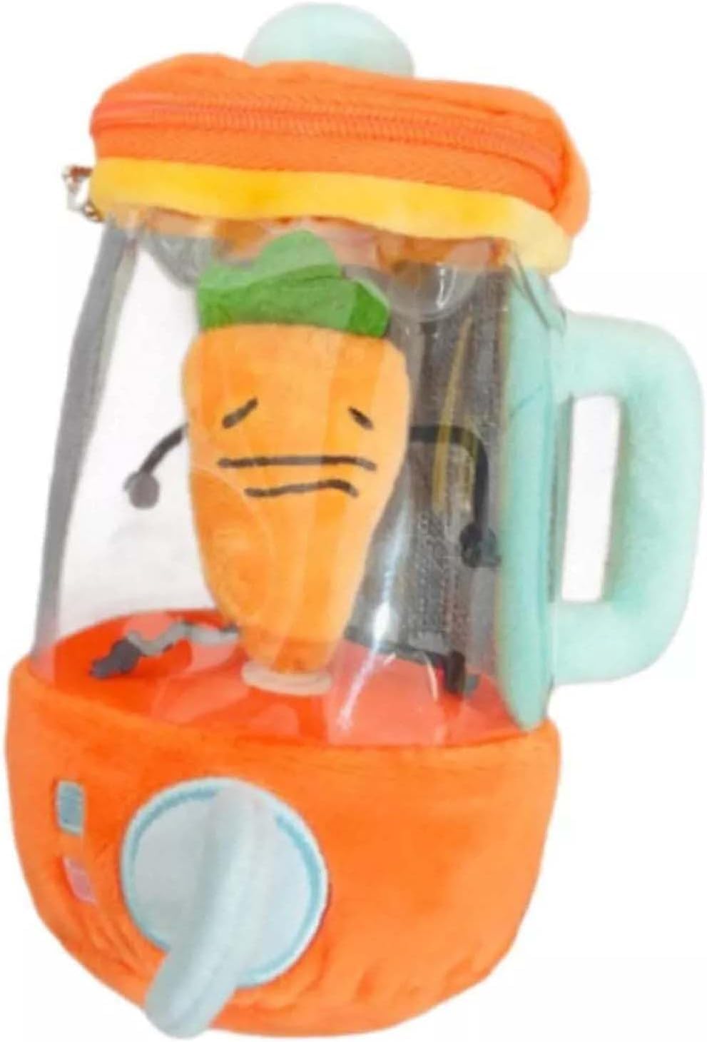 Fun Drawstring Rotating Plush Toy, 6 Inches Carrot Blender Plush, Pull ...