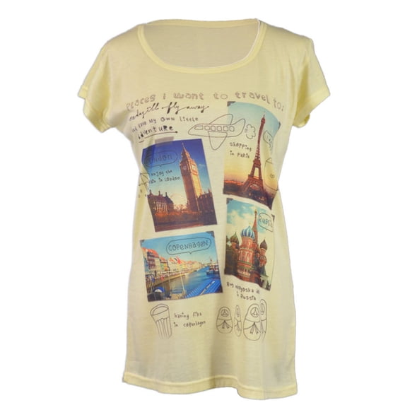Fun Dream Vacation Destinations Logo Short Sleeves Tee Shirt Top