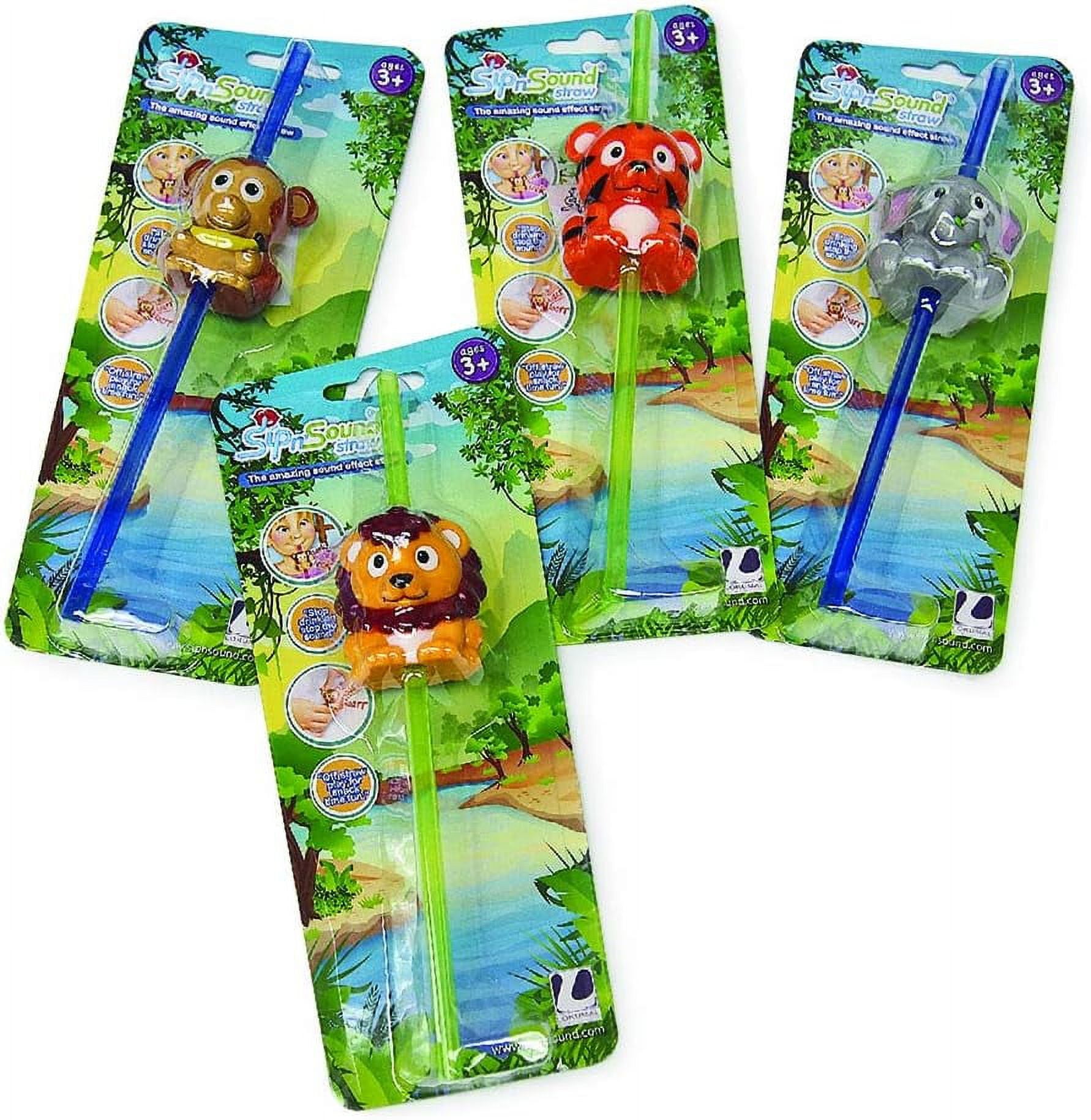 Fun Drinking Straw with Realistic Sound Effects for Kids Set of 2