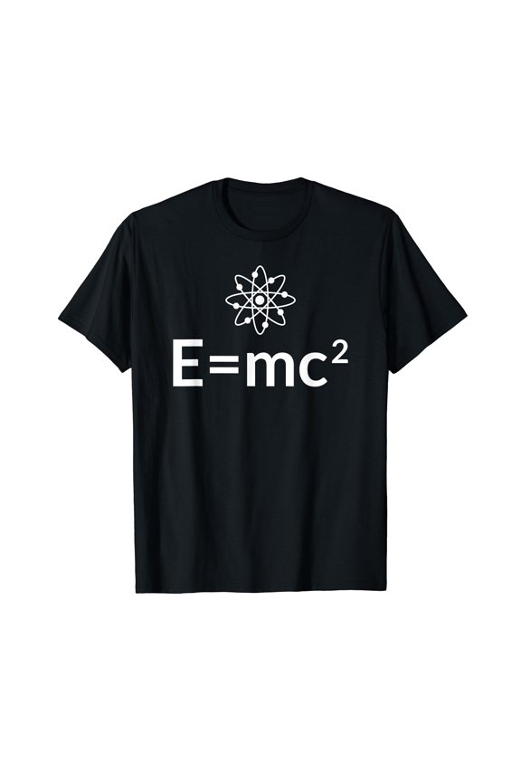 Fun E=mc^2 equation - Physics - Relativity - Atom logo E=mc2 T-Shirt