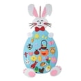 thumbnail image 1 of Fun Easter Felt Craft Ornaments with Hanging Craft Kits for Kids Easter Birthday Party Favor - pink, 1 of 8