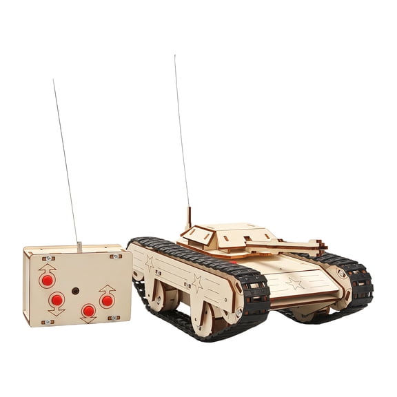 Fun Educational Science Project Toy Remote Control Tanks Assembly Kits Toy For Children Engineering Learning Activity
