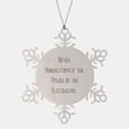 thumbnail image 1 of Fun Electrician Gifts, Never Underestimate The Power, Electrician Snowflake Ornament from Boss, Christmas Ornament for Friends, Love, Electrician Love, 1 of 3