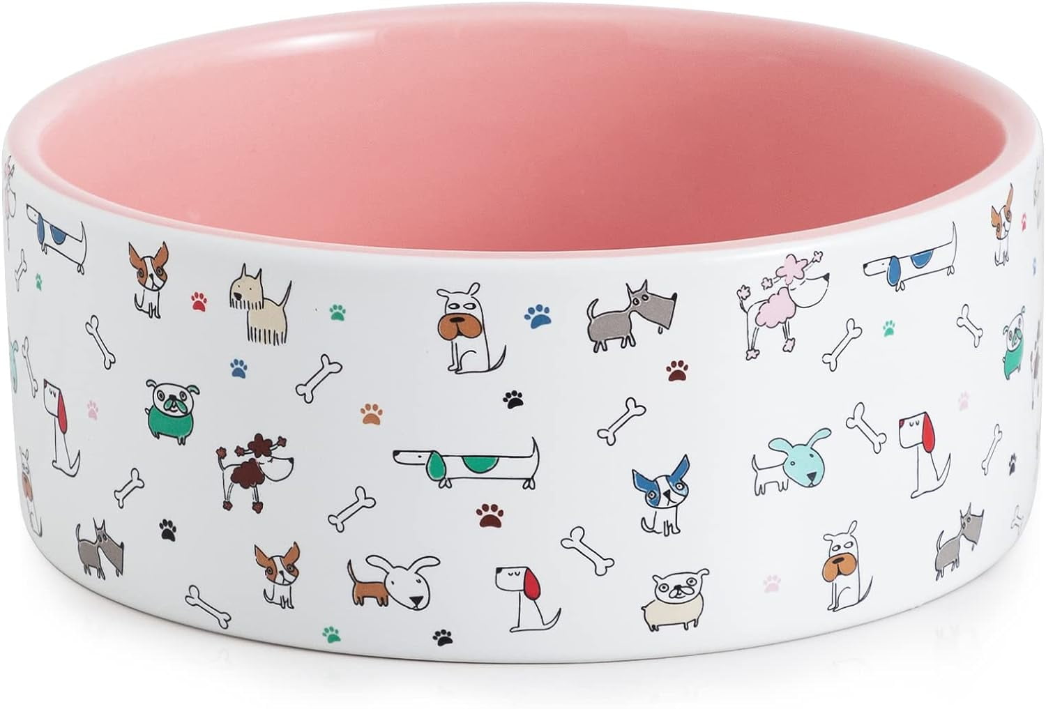 Heavy ceramic dog bowl discount