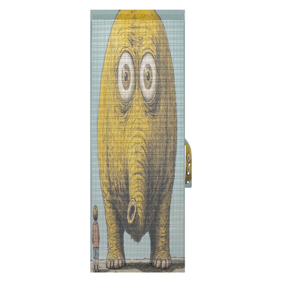 Fun Elephant Door Side Curtain 54x40in Privacy Shade UV Protection Rod Pockets