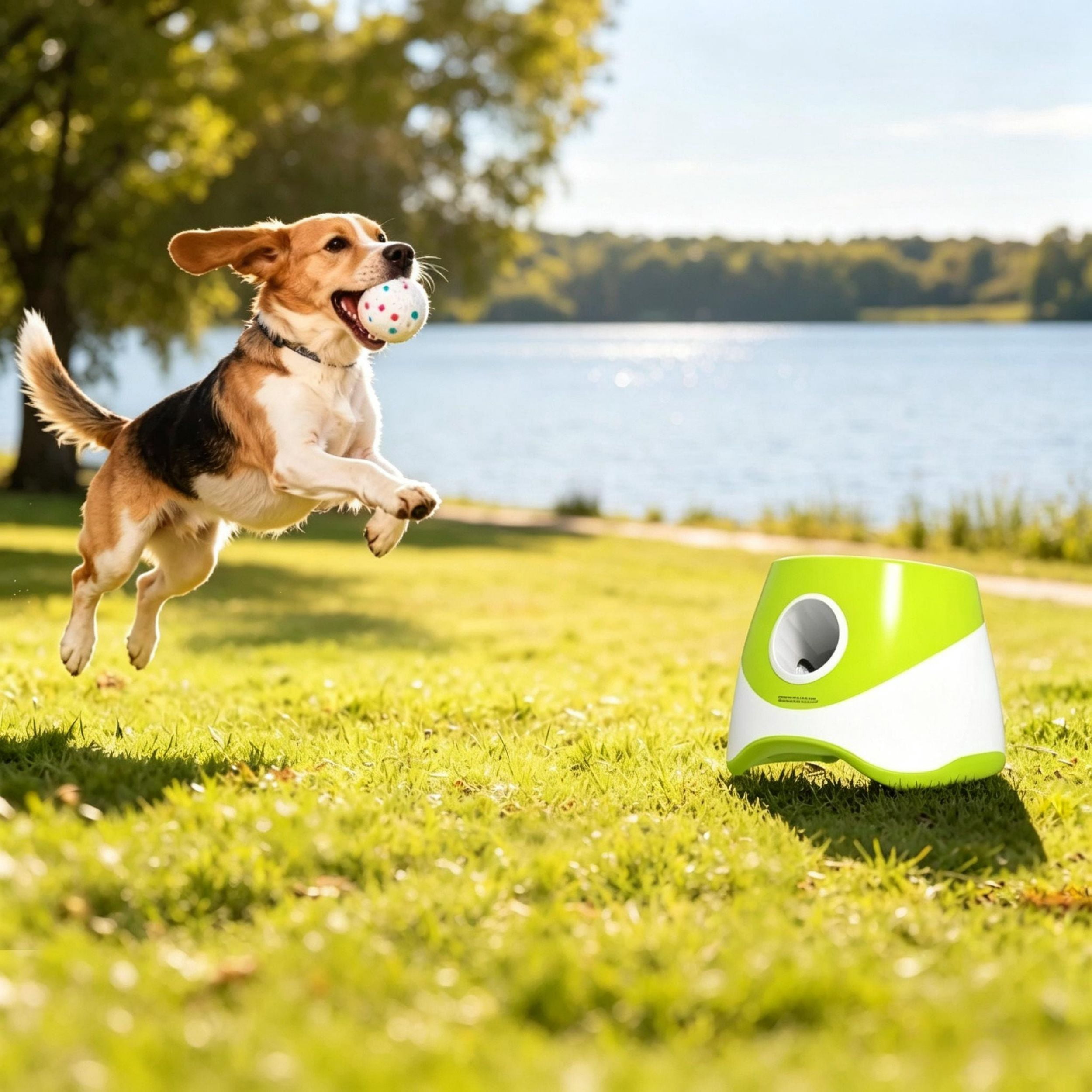 Fun Engaging Ball Launcher, Auto-Launching Ball Machine, Dog Exercise ...
