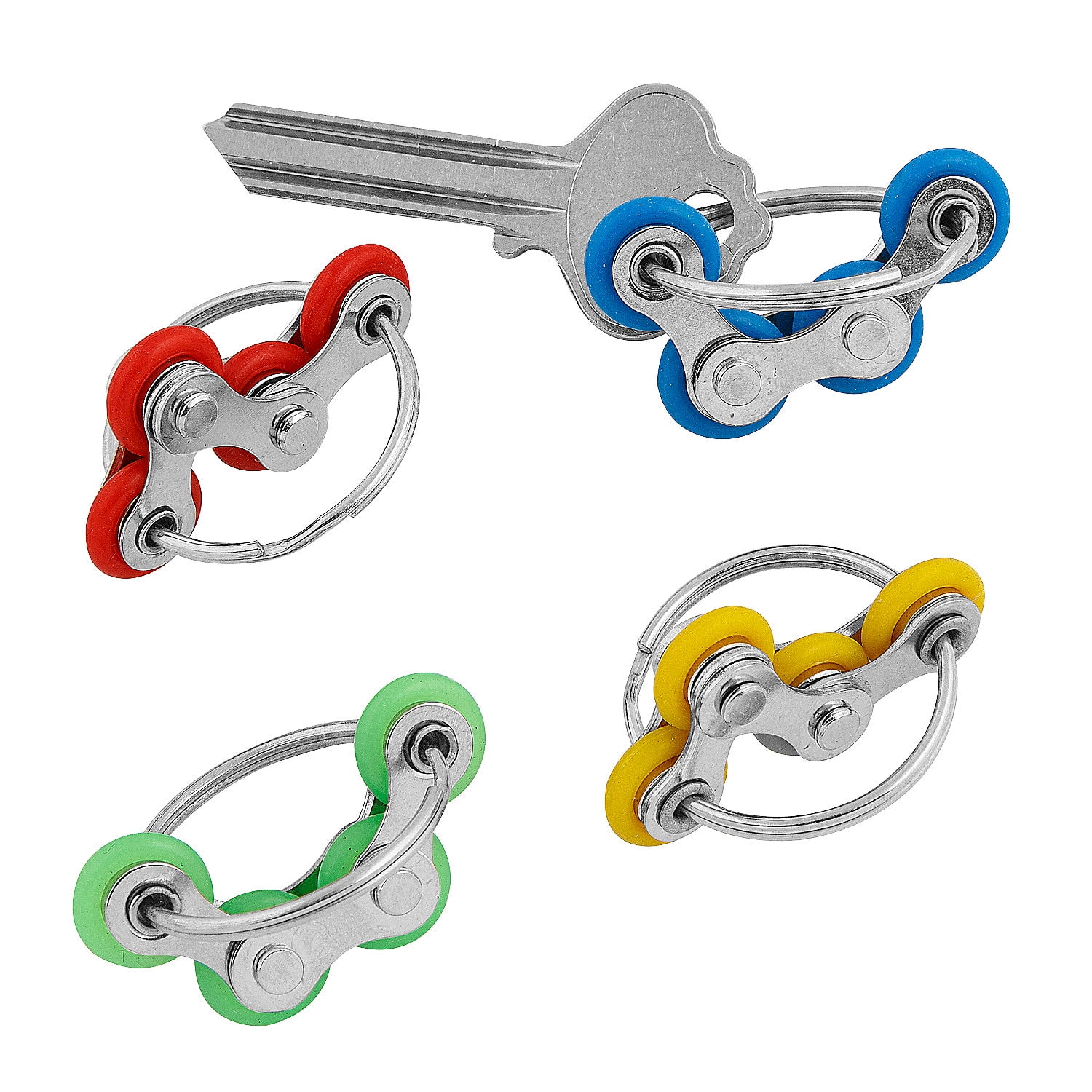 Fun Express 1 3/4" Bright Color Jump Ring Chain Focus Aid & Fidget Toys - 12 Pieces