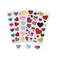 thumbnail image 1 of Fun Express 1/4" - 1 1/4" Bulk 100 Pieces Valentine's Day Sticker Sheet Assortment, 1 of 1