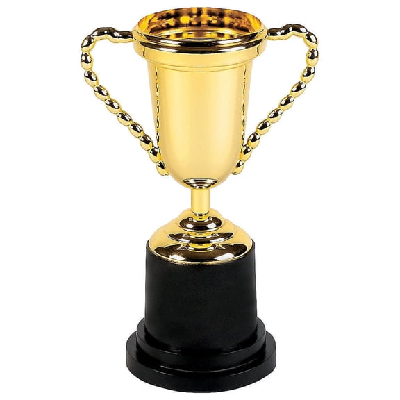 Fun Express Gold Trophy Plastic for Recognition Parties 1 Piece 10 Inch
