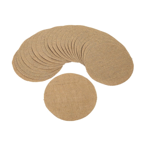 Fun Express 10 inches Burlap Rustic Circles