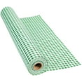 thumbnail image 1 of Fun Express 100 feet Green Gingham Plastic Tablecloth Roll, Party Supplies, 1 of 2