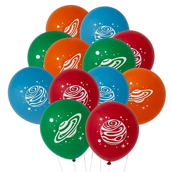 Fun Express 11" Multi-color Party Balloons, 24 Count