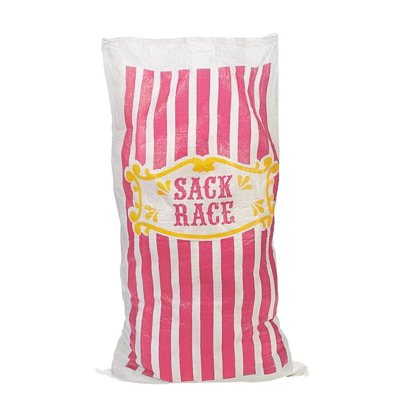 23 1/2" x 41" Carnival Design Potato Sack Race Bags - 12 pieces