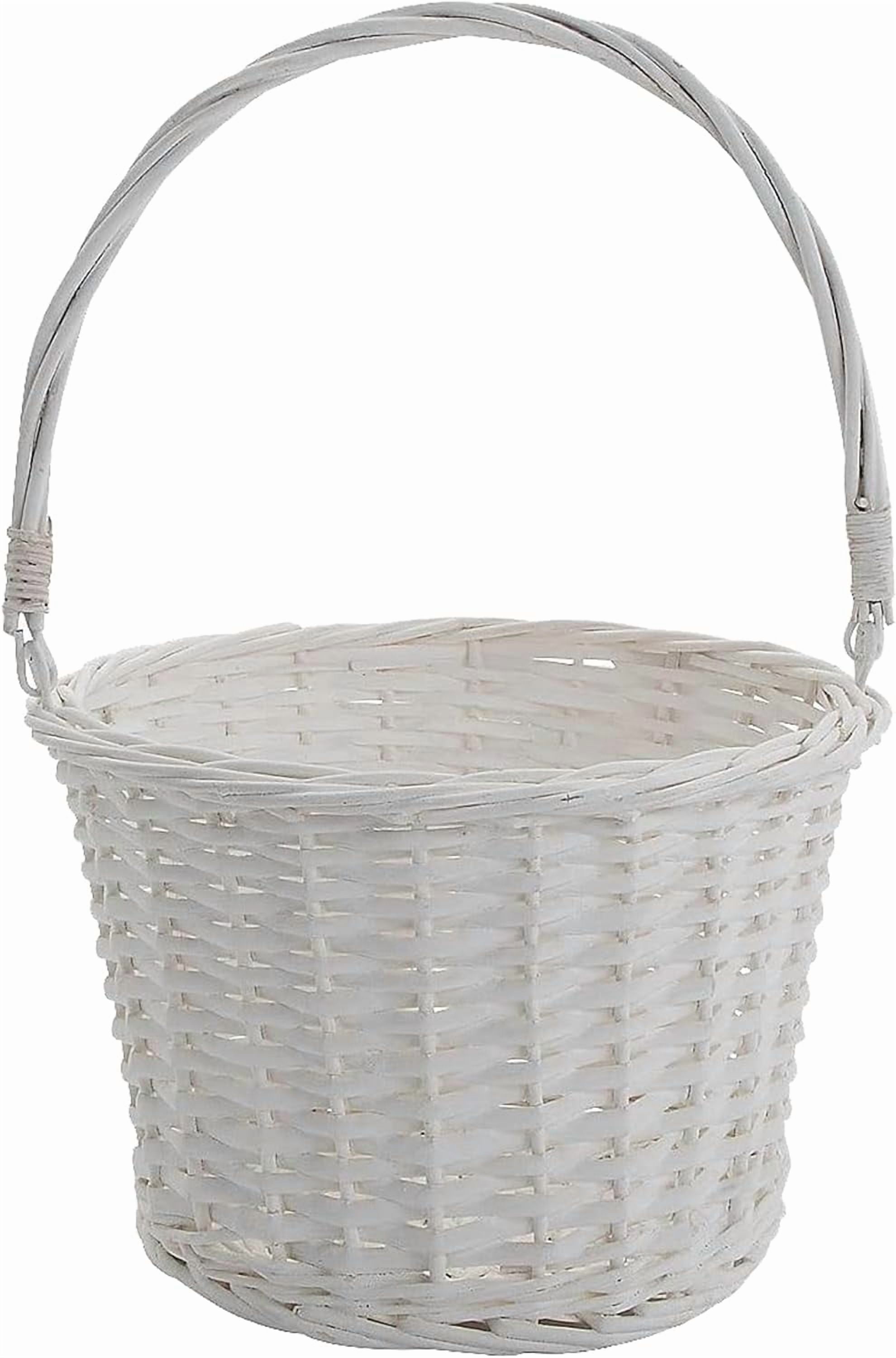Fun Express 12 Inch White Wooden Easter Basket