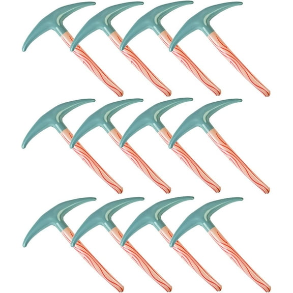 Fun Express 12 Pieces Life-size Inflatable Pickaxe Toys Video Game Party Supplies