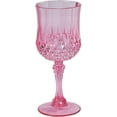 thumbnail image 1 of Fun Express 12 Pieces Patterned Pink Plastic Wine Glasses, Party Supplies, BPA-Free Plastic, 1 of 3
