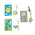 thumbnail image 1 of Fun Express 12 Pieces Religious Summer Pony Bead Keychain Craft Kit Exchanges with Box for 12, 1 of 1