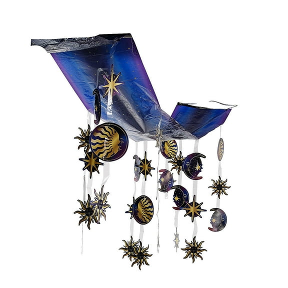Fun Express 12 ft. x 20" Celestial Party Cardstock Ceiling Hanging Decoration