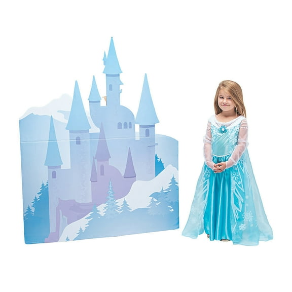Fun Express 13909446 Winter Princess Castle Cardboard Standup, Blue (3.7 lbs)