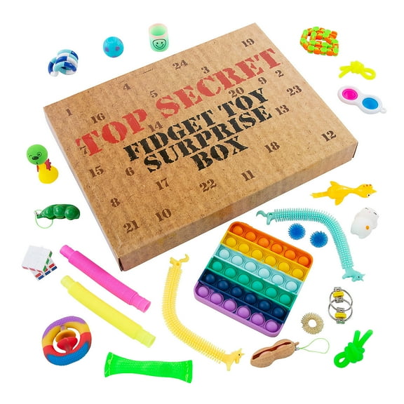 Fun Express 14 1/2" x 11" Surprise Box with Fidget Toy Assortment - 24 Pieces