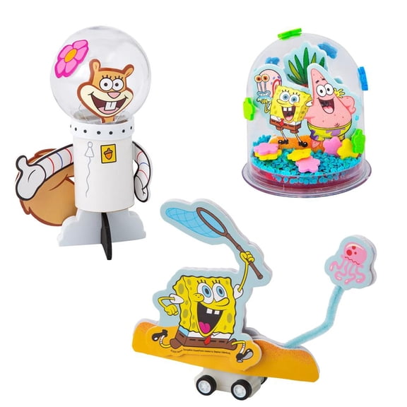 Fun Express 2 1/2" 6 3/4" SpongeBob SquarePants Craft Kit Assortment Makes 36