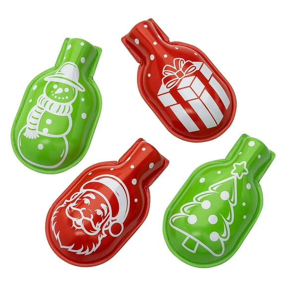 Fun Express 2 1/2" Mini Merry Christmas Red & Green Clicker Toys - 12 Pieces