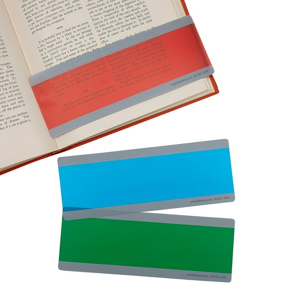 Fun Express 2 1/2" Multi-Line Colorful Book Reading Highlighter Tools - 24 Pieces