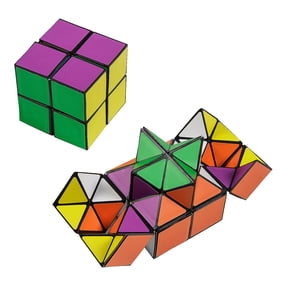 Fun Express 2 1/4" Multicolored Infinity Magic Plastic Puzzle Cube Toy - 12 Pieces