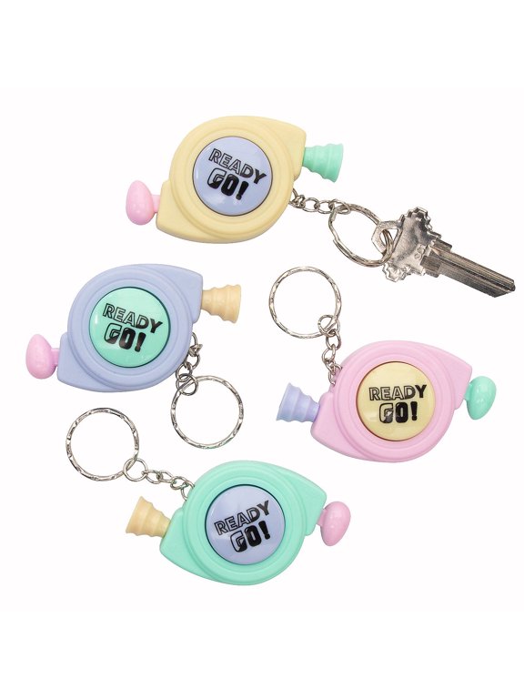 2 3/4" Light-Up Pastel Memory Game Fidget Toy Keychains - 12 Pieces